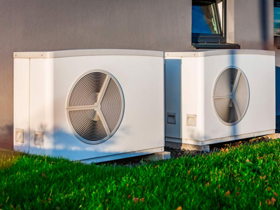 Bomba de calor aerotermia instalada en vivienda de Mallorca